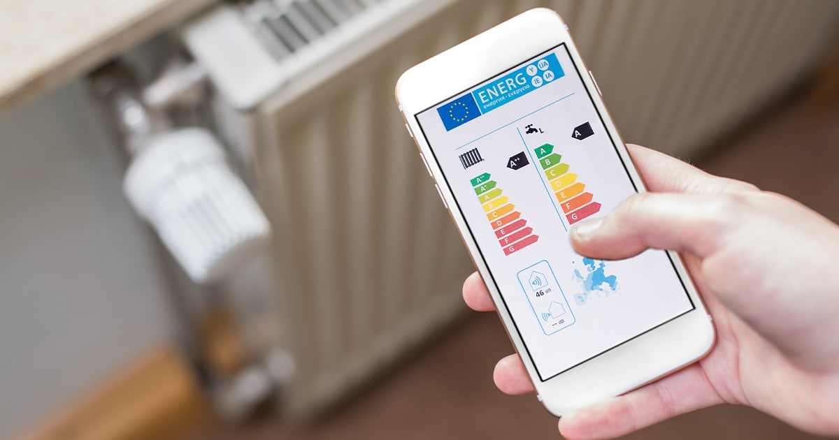 %titre de l'article% Suivi de la consommation d'énergie sur smartphone près d'un radiateur